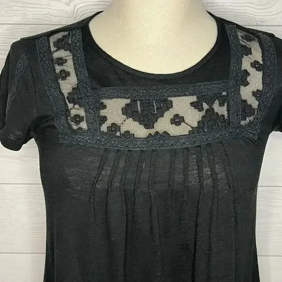 Mossimo black short sleeve babydoll top Size small - Picture 2 of 6